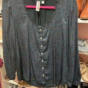 Anthropology Leopard Print top